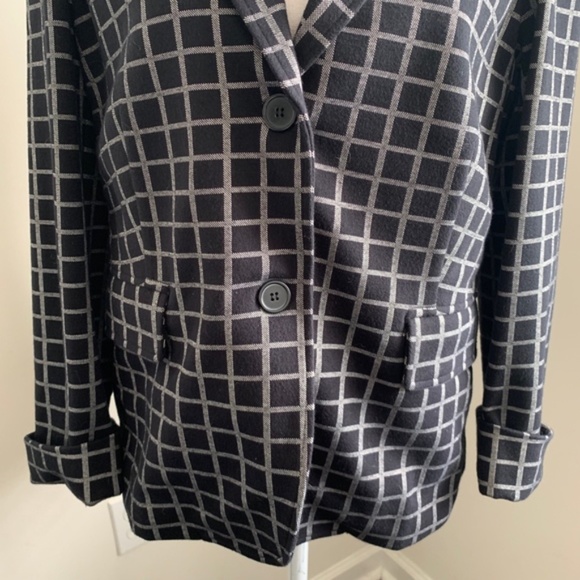 Weekend MaxMara XXL Windowpane Plaid Blazer EUC - Picture 4 of 8